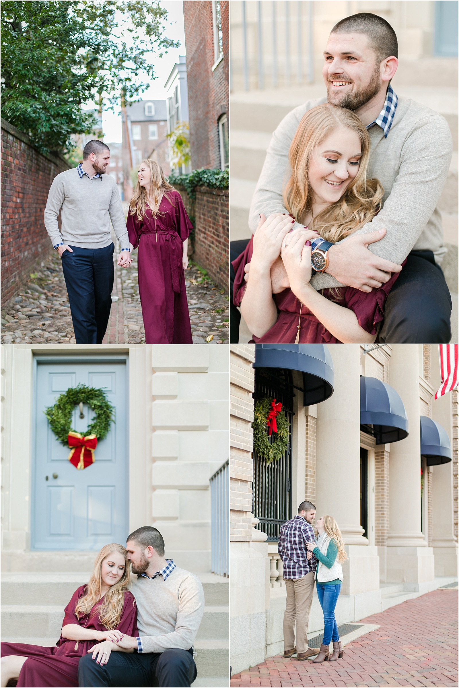 Olde Town Engagement At Christmas