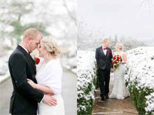 Snowy Southern Maryland Wedding
