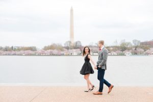 Washington D.C. Cherry Blossom Engagement Costola Photography