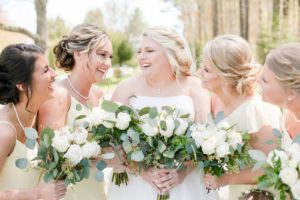 country bridal party Spring Bowles Farm Wedding