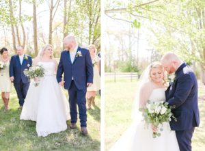 Spring Bowles Farm Wedding bride and groom