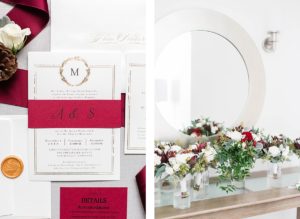 Red & White Wedding Invitation