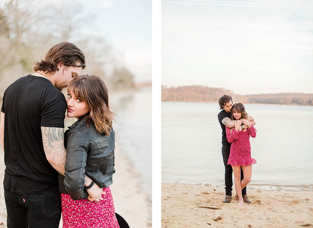 Romantic Engagement on the beach in Southern Maryland by Costola Photography