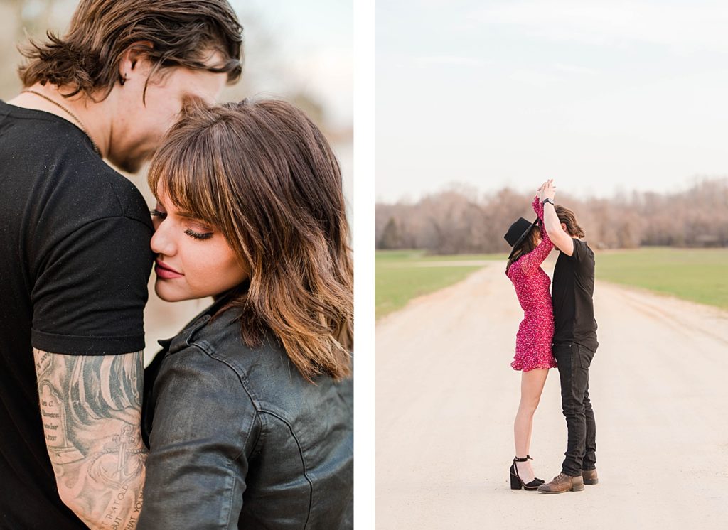 Romantic Engagement in a field in Southern Maryland by Costola Photography