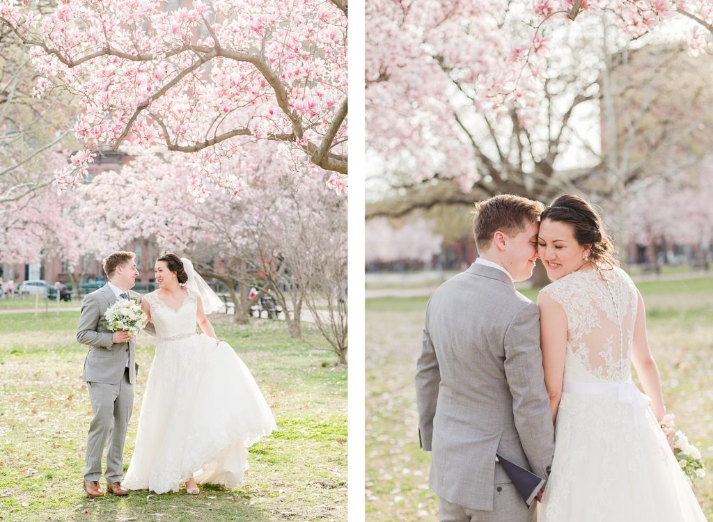 Spring Cherry Blossom Wedding at Decatur House in Washington D.C. Wedding