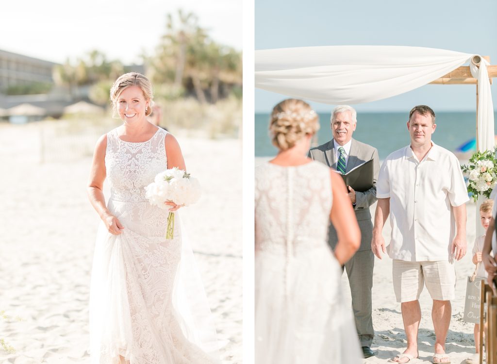 Ceremony for Wedding at the Beach House Resort by Costola photography