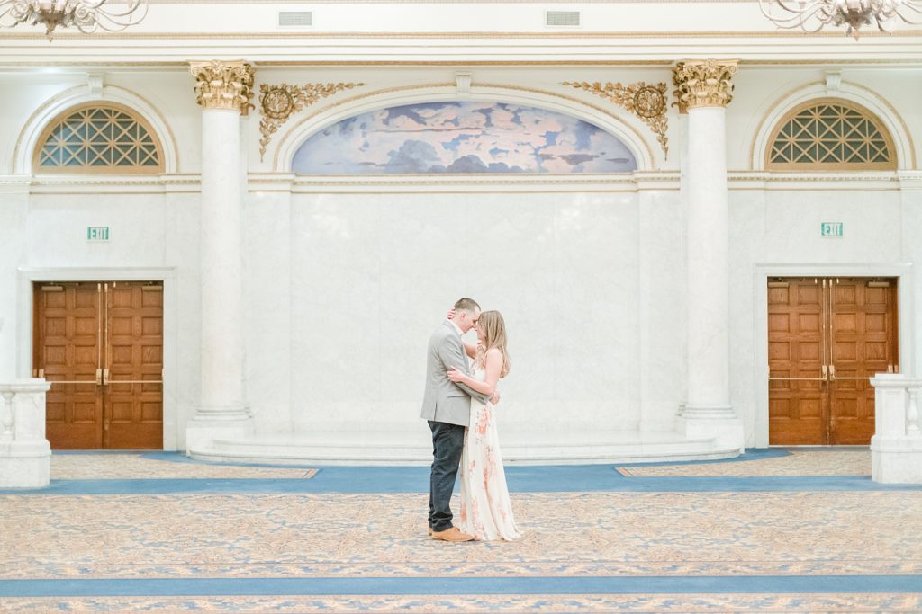 Engagement Session at The Grand Hotel In Baltimore Maryland