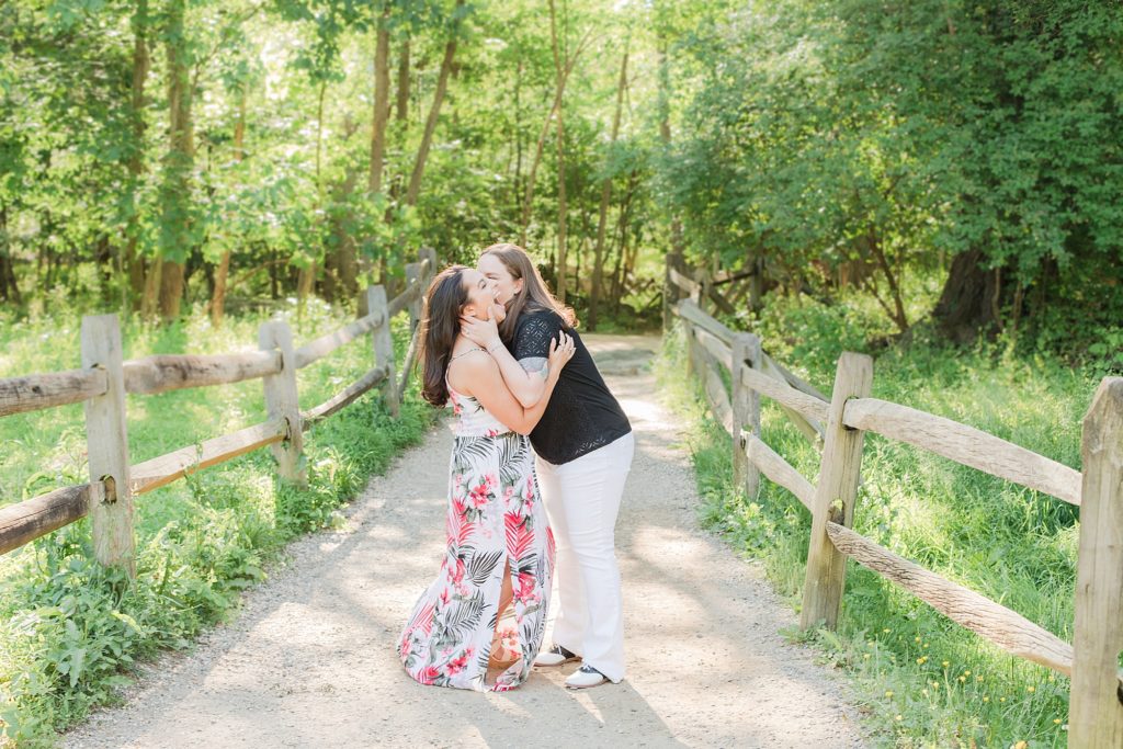Same-sex Engagement Session at Great Falls Park by Costola Photography