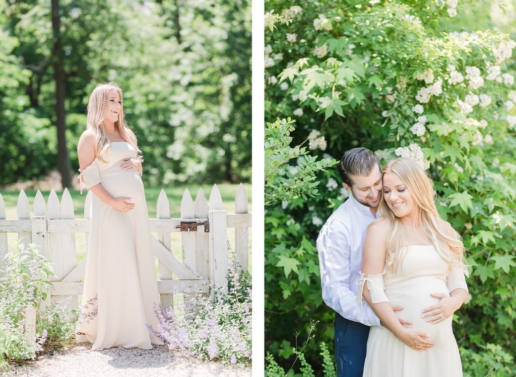 Summer Garden Maternity Session in Southern Maryland by Costola Photography