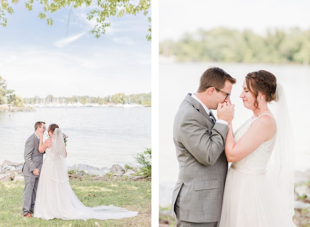 First Look at Summer Wedding in Southern Maryland by Costola Photography