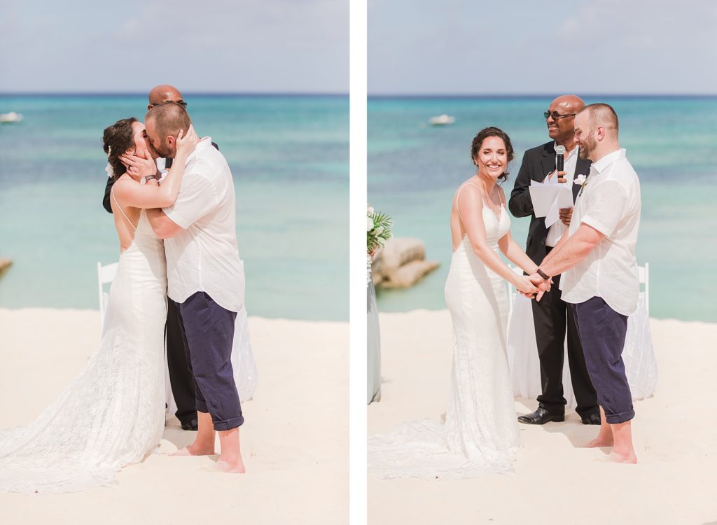 Turks and caicos wedding ceremony at ocean beach hotel by Costola Photography
