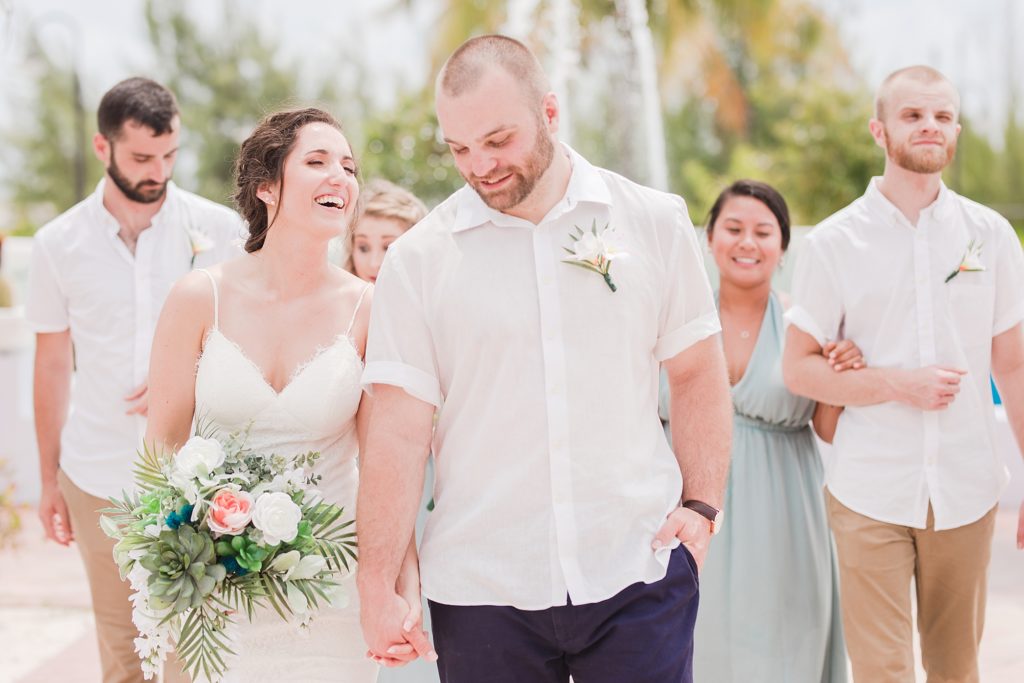 wedding party portraits in Grand Turk by Costola Photography
