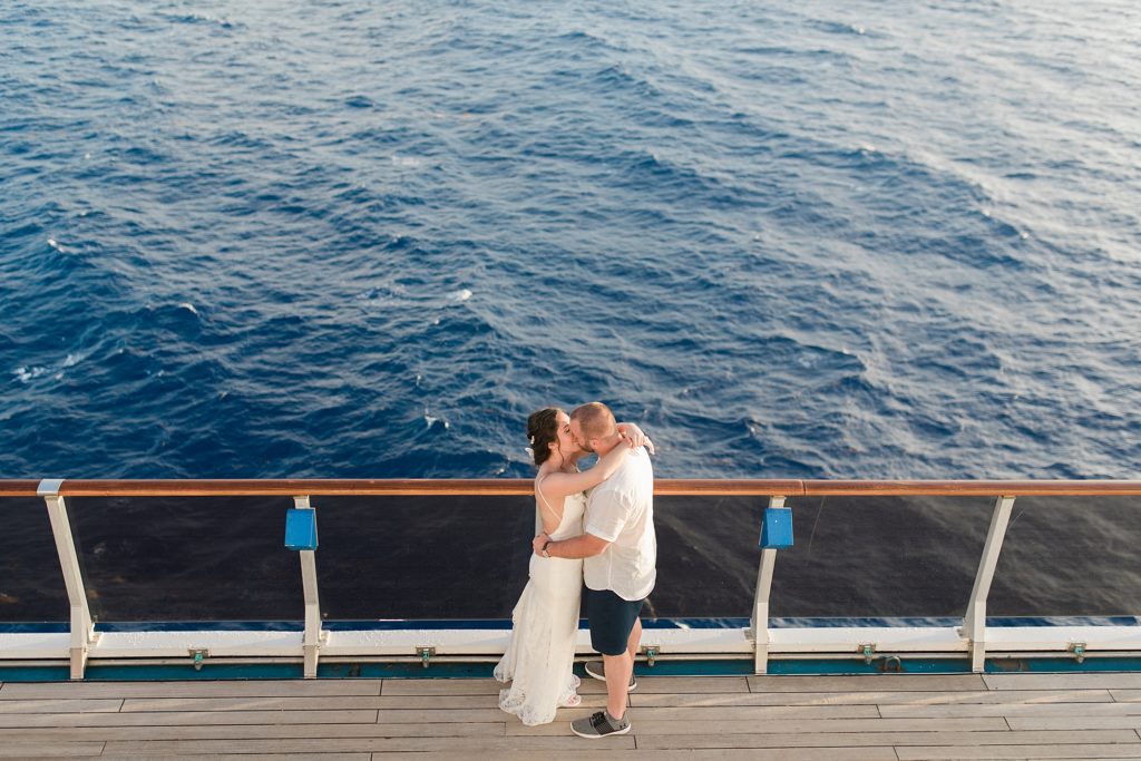 bride and groom sunset cruise wedding portraits by Costola Photography