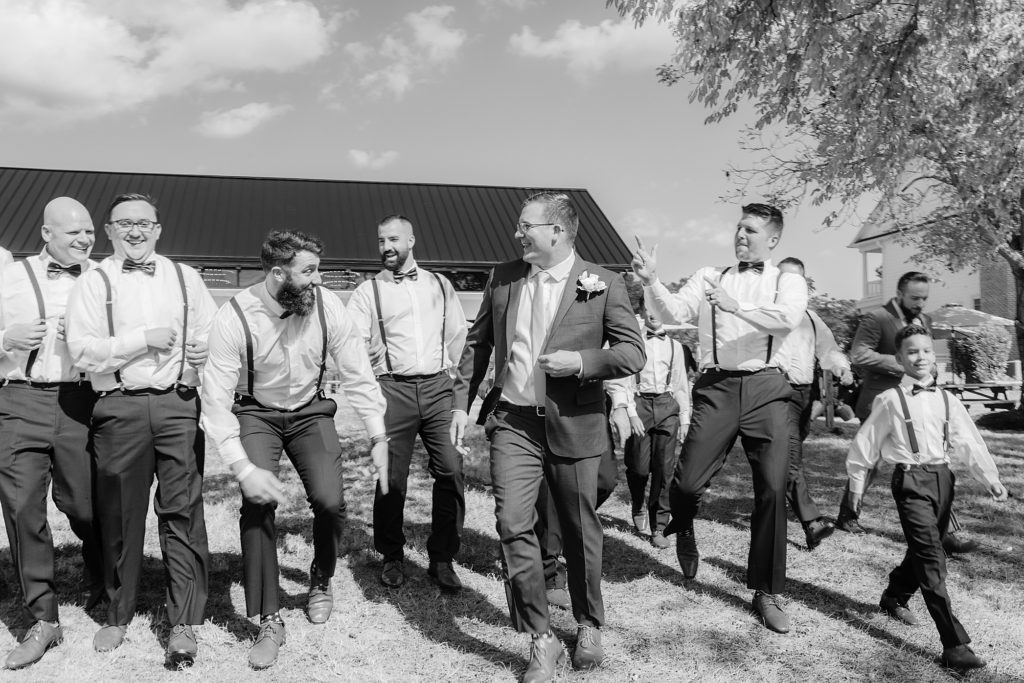 Groomsmen Party at Weatherly Farm photographed by Costola Photography