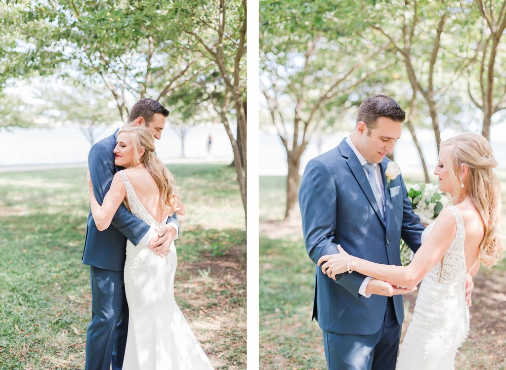 First Look at Bayfront Club Wedding by Costola Photography