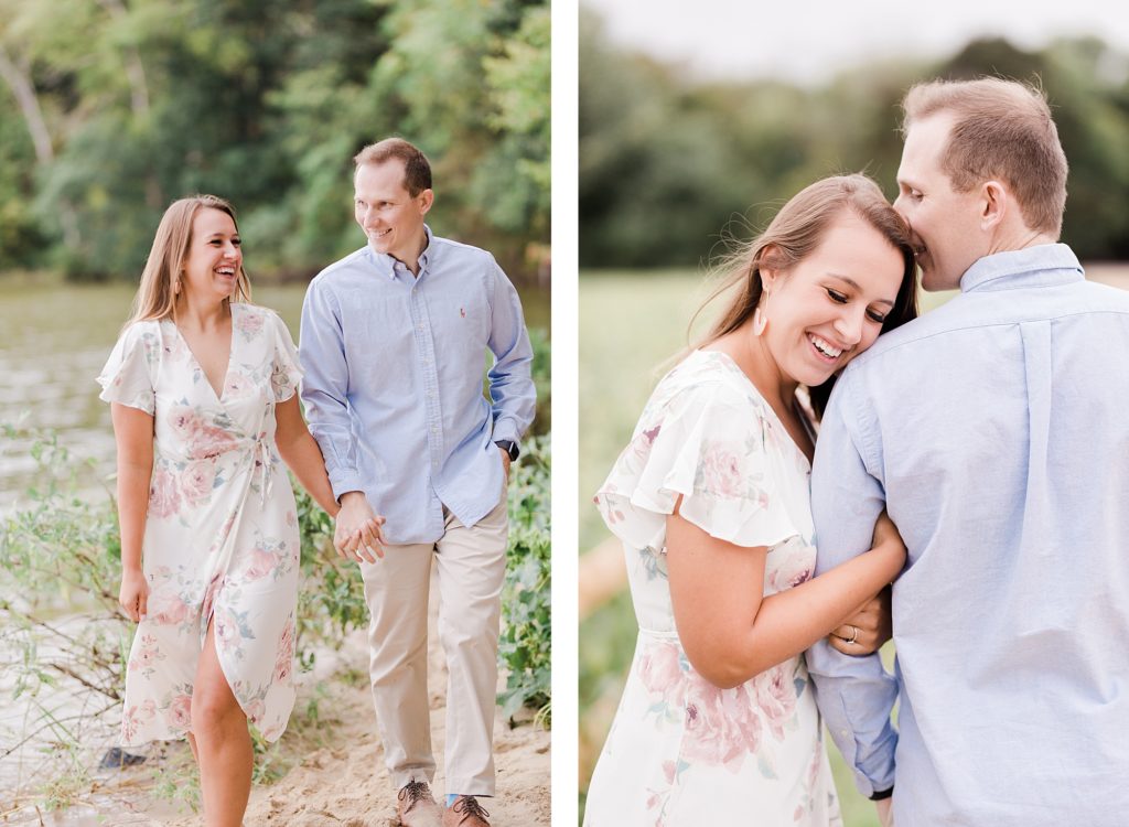 Couples Southern Maryland Engagement Session in fields by Costola Photography