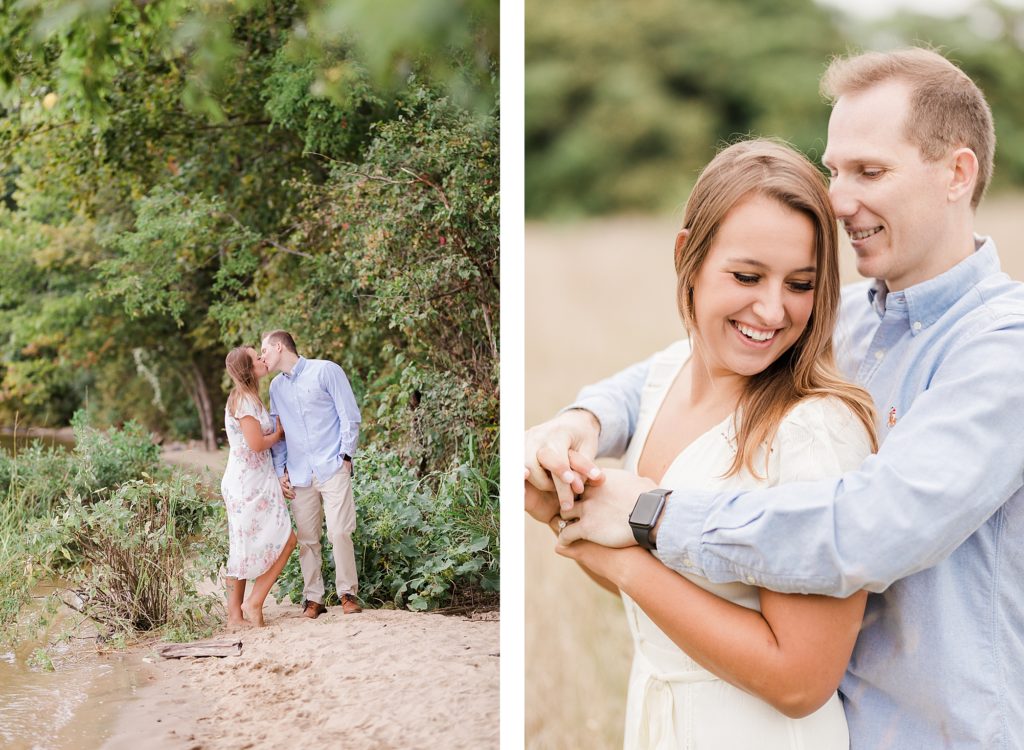 Couples Southern Maryland Engagement Session on the beach by Costola Photography