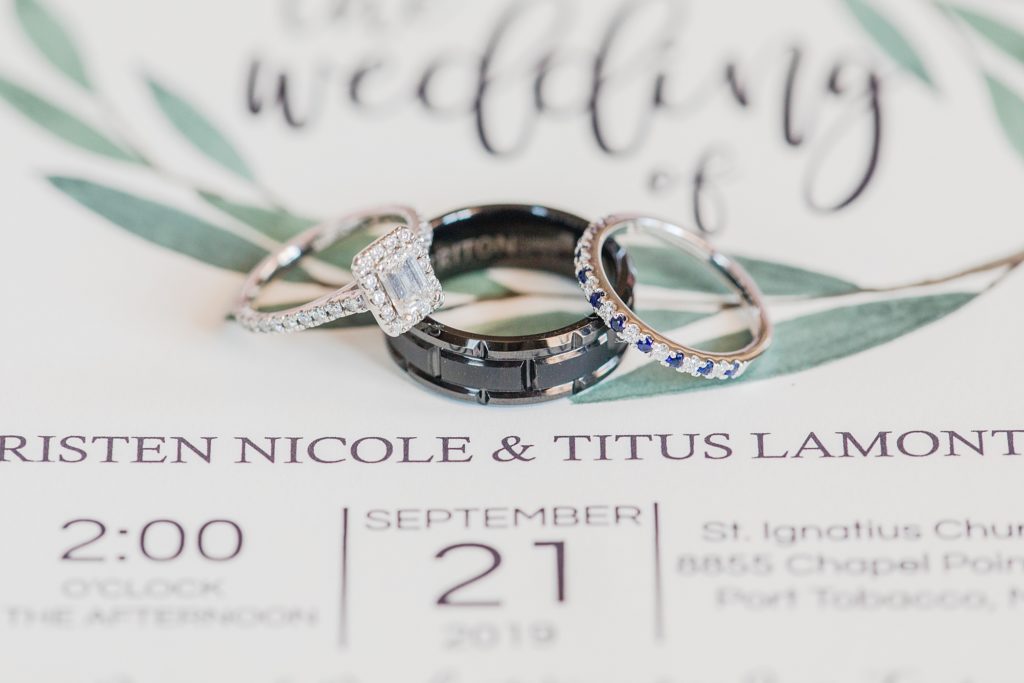 Ring Details Wicomico River Farm Wedding by Costola Photography