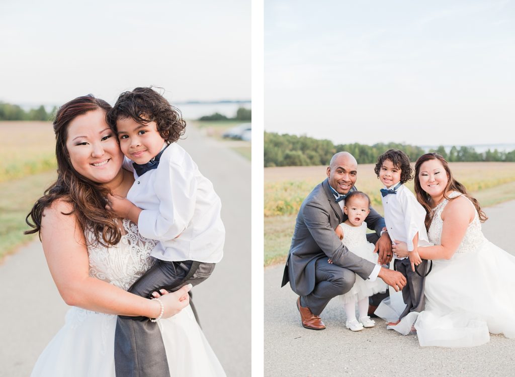 Bride and Groom Portraits at Wicomico River Farm Wedding by Costola Photography