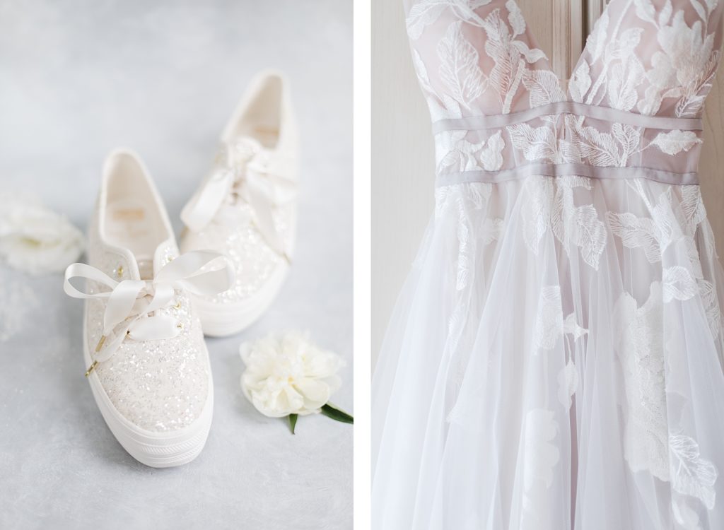 kate spade keds and wedding dress by Costola Photography