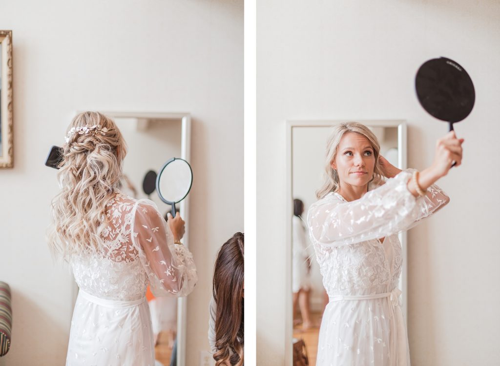bride getting ready at southern wedding by Costola Photography
