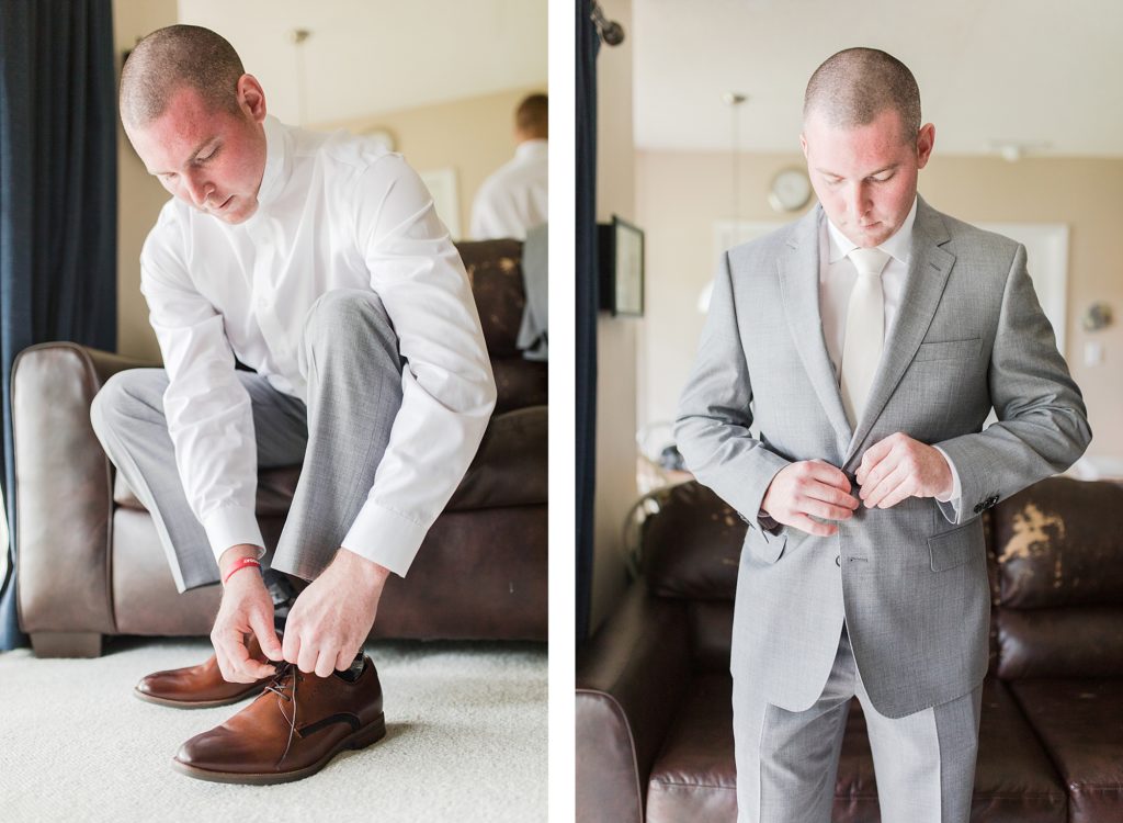 Groom Getting Ready by Costola Photography