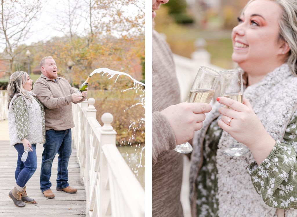 Vintage Engagement at Quiet Waters Park by Costola photography