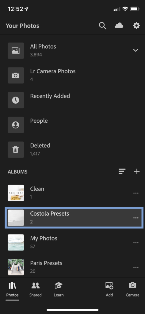 Instructions on How to Install Mobile Lightroom Presets by Costola Photography