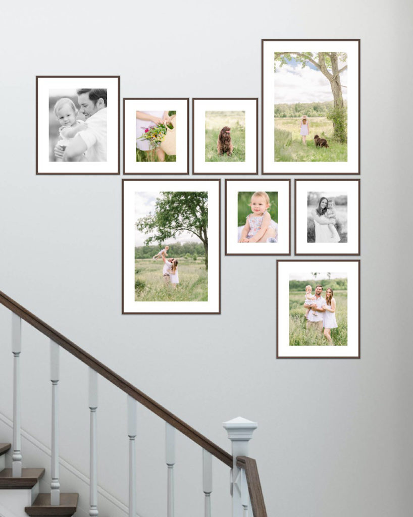 Gallery Wall By Family Photographer in Southern Maryland by Costola Photography