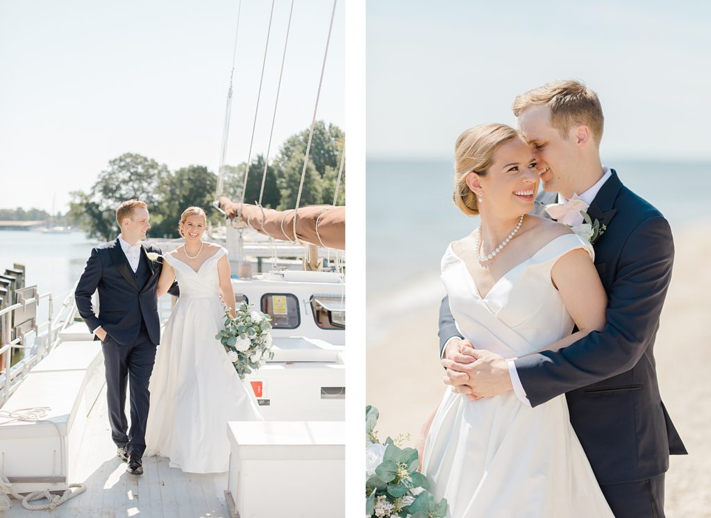 Lighthouse wedding in southern maryland cove point light house calvert marine museum by costola photography