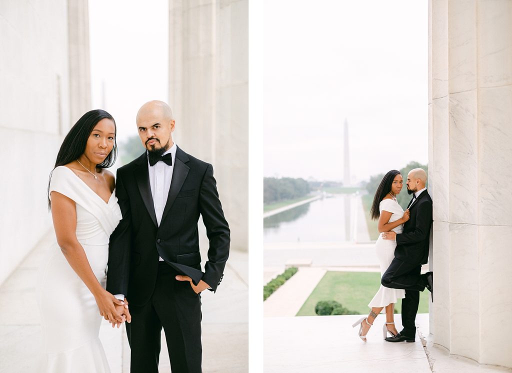 Washington DC Anniversary Session at the Lincoln Memorial by Costola Photography