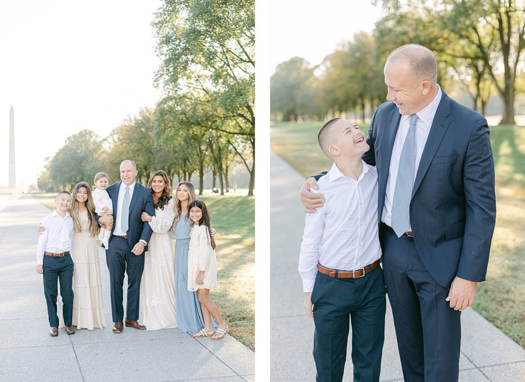 Washington DC Family session at the Lincoln Memorial by Costola Photography