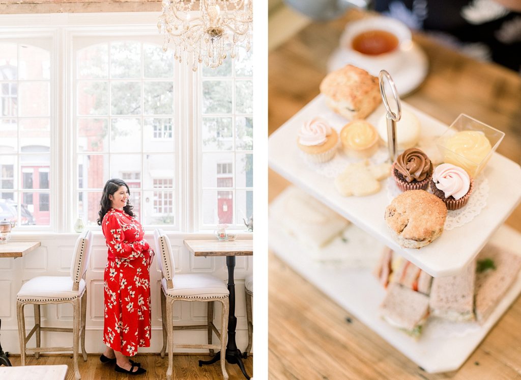 Maternity Session at Gateau Tea Room in Culpepper Virginia by Costola Photography